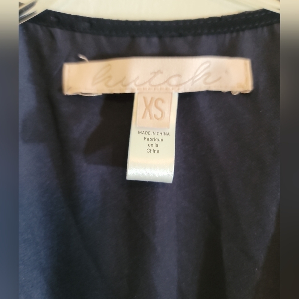 Anthropologie Hutch for BHLDN Biscayne Dress in Navy XS Wrap Midi - Picture 6 of 13